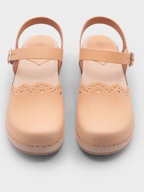 Sandgrens Milan Leather Clogs in Tan 9 to 9.5